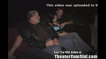 Sierra Having Group Sex In a Porno Theater For Dirty D