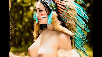 Aboriginal woman full topless