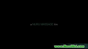 Busty slut gives oil nuru massage 34