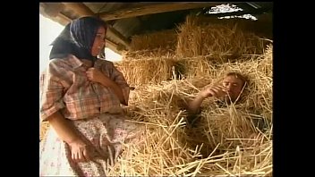 Farmer fucking his wife on hay pile
