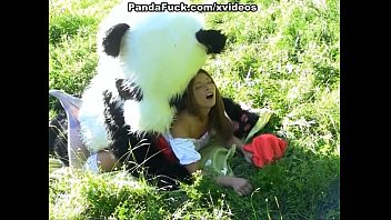 Little Red Riding Hood fucking with Panda in the wood