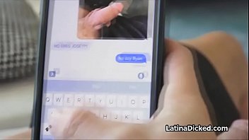 Sexting Latina stranger gags on my cock