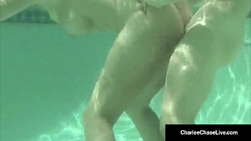Bang Me In the Pool! Busty Cougar Charlee Chase Sex Under The Water!