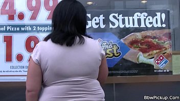 Afro street picks up big boobs brunette