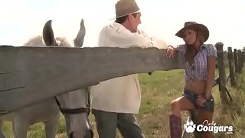 Country Girl Rye Lets A Cowboy Stick His Dick In Her Butt