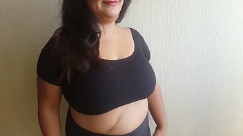 BBW Shows off her tits and receives facial