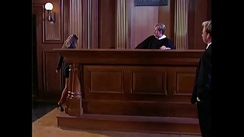 Adventurous star opens her holes for doublefuck in the courtroom