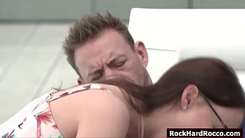 Slut brunette shows her sex toys to her coworker,they start toying each others ass and their boss caught them,instead of getting mad she sucks boss cock and then lets him fuck their her asses while her coworker licking her pussy.