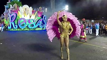 Ellen Rocche parading in the carnival special group