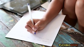 Cutest Latina slut student can't study without a cock inside