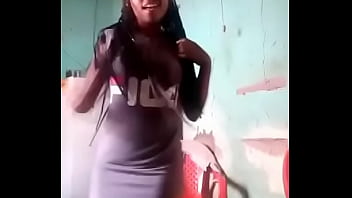 Woman records video dancing, showing her ass!
