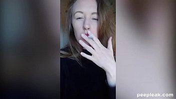 Taking a Masturbation Selfie While Having a Smoke