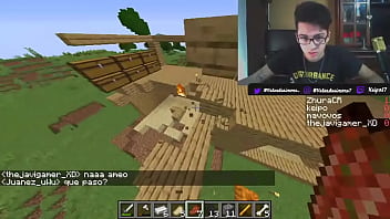 Horny STREAMER PLAYING HOT MINECRAFT GETS EXCITED TOO MUCH SEXUAL TERMINATION