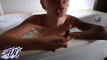Teen Fingering Pussy and Cum in the Bathroom after Work - Smoke Fetish