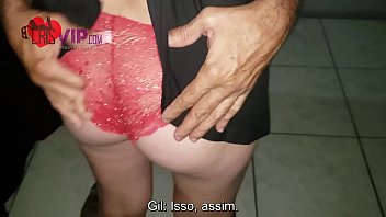 Hotwife wife with two guys in sexshop humiliating her husband Cuckold who films all the bitching.