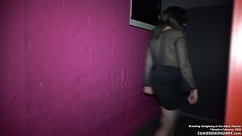 Watch me visiting one of the local adult theaters and getting fucked and creampied by random strangers