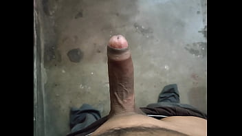 Uncut Indian big cock playing solo.