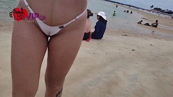 Trailer: Slutwife showing her cameltoe at the beach and being recorded by the cuckold