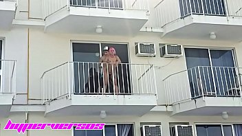 fucking on the balcony