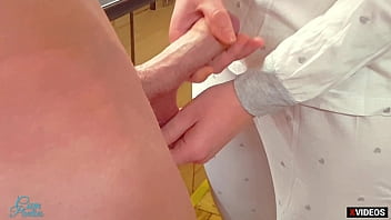 PERFECT HANDJOB TO MY STEP BROTHER AND HE CUM IN PAJAMA