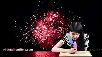 Chinese Teen shows how sexy she can be on New Years Eve