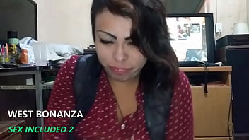 Mexican Latina sucking my cock and taking my hot cum in her mouth.