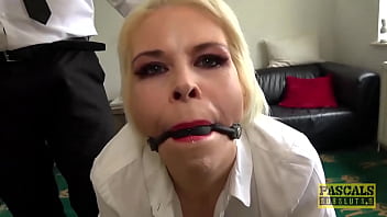 Submissive Lady Receives Cum In Mouth