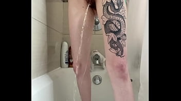 pissing in the shower