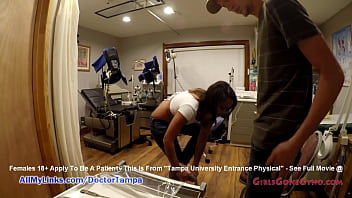 Hidden Cameras Record Sheila Daniel's New Student Exam At The Gloves Hands of Doctor Tampa - See Full Movie ONLY at GirlsGoneGyno.com
