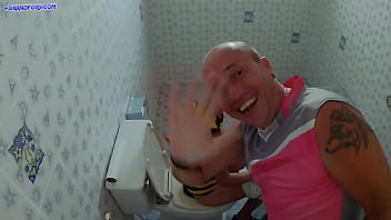Cum inside me in public toilet!