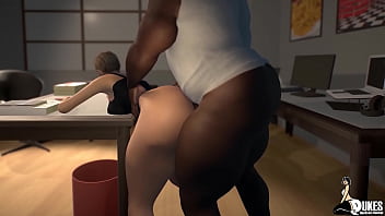 Employee Get her ass drilled by Big black dick in the back office.