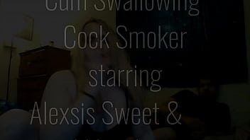 Alexsis Sweet Sucks a Big Latino Cock and smokes Newports in between