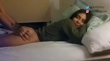 Blowjob Under Sheets - Doggy Style Teen Anal