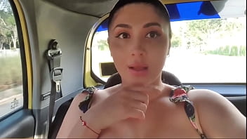 Martina pays her taxi driver with public sex