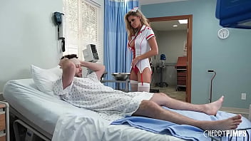 A hot Milf nurse with Big Boobs who takes care of her patient James Deen! His cock swells as she cleans him and her lips have the hottest remedy, a sloppy wet blowjob