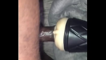 Fucking and cumming on pocket pussy