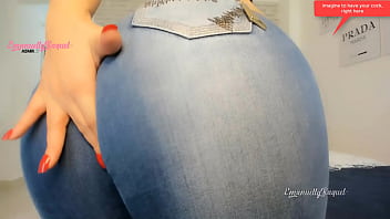 Sexy Big booty latina from brazil in jeans JOI, jerk off instructions with ass worship, this film will turn you on and make you cum so hard on her juicy ass!!!!