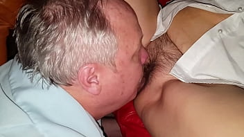 Bull Plays and Eats A Wife's Pussy Before Cuck Eats Creampie.