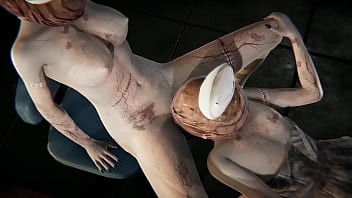 Halloween 3D Horror Porn - Silent Hill Nurses - Pussy licking and squirting