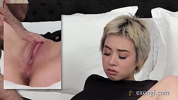 18 year old teen cutie, Asia Oakley stuffs her Asian fuckhole with a rock hard cock in her first porn shoot ever! Watch this total amateur newbie get that dick & that cum! Full video at ExCoGi.com!