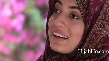 Helping Teen In Hijab In The Neighbourhood