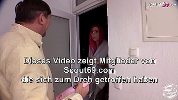 German Old Guy tricked Redhead Neighbour Teen Anni to Fuck