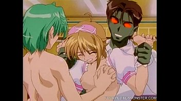 Busty Hentai Cuties Gangbanged By Men And Monsters
