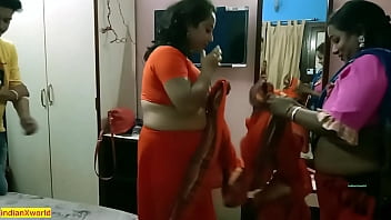 Indian Bengali husband cheating sex with Maid!! Oh my god wife coming!