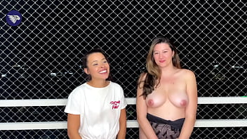 Hot girls play a Quiz and show yours boobs