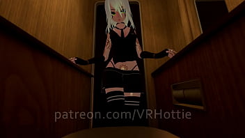 Blonde Anime Private Bathroom Twerk POV Virtual Sex