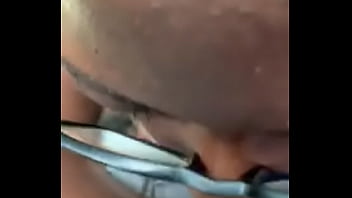 Black chick sucking cock in car