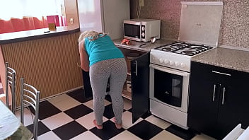 Step mom housewife allowed stepson to play with her tits and fuck her in the ass