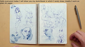 I'll show you how I sketch with a ballpoint pen