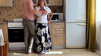 The old stepmother guessed that the stepson needed her mouth and ass for a dick and anal sex